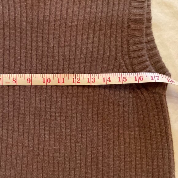 LL Bean Men's XL Vest Commando Waterfowl Field Sweater Brown - Picture 6 of 9